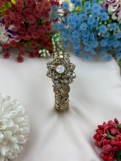 Priyanka Victorian Moissanite Kada (Openable)