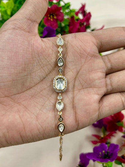 Siya Moissanite Bracelet (Adjustable)