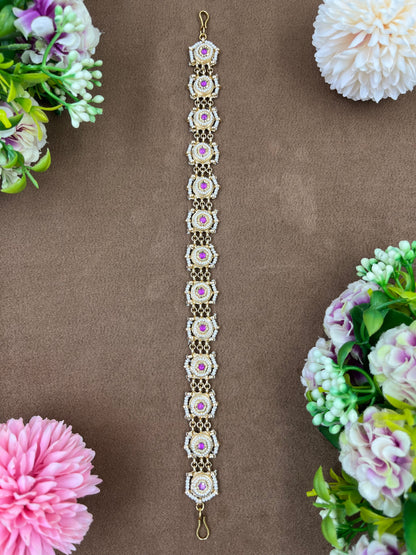 Lata Moissanite Pal Sheesh Patti