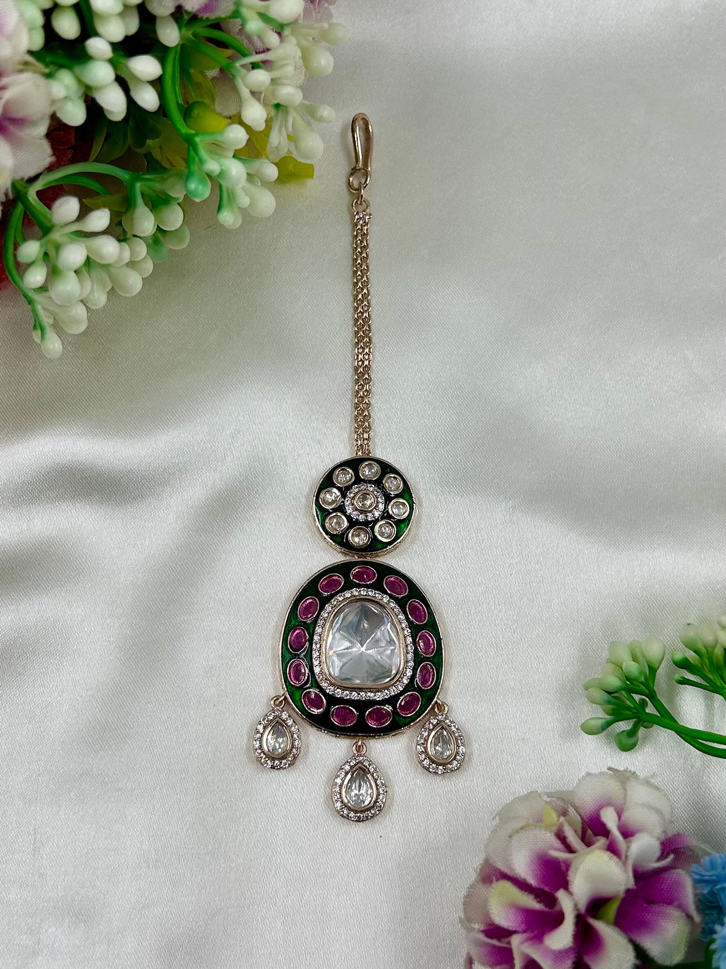 Tanu Moissanite Mang Tika