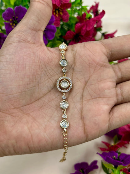 Yukta Moissanite Bracelet (Adjustable)