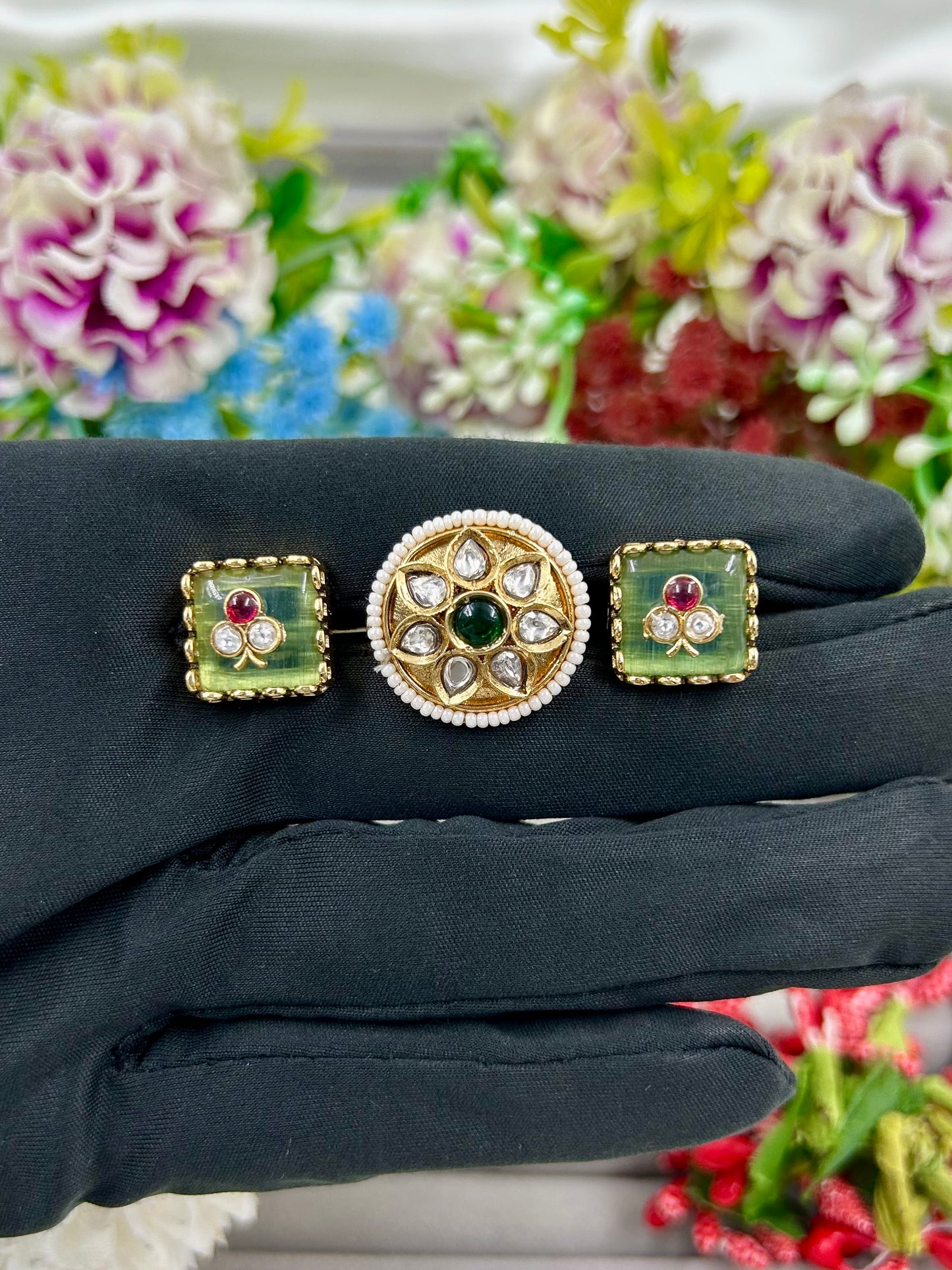 Rohini Heritage Two Finger Ring