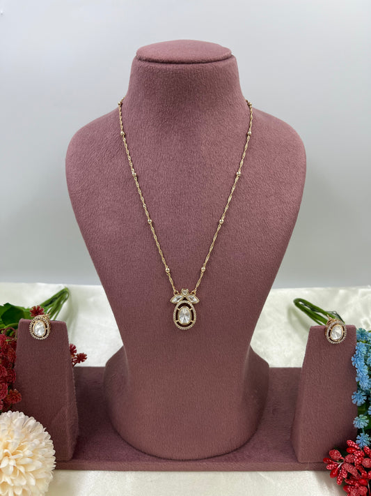 Purely Moissanite Chain Pandent