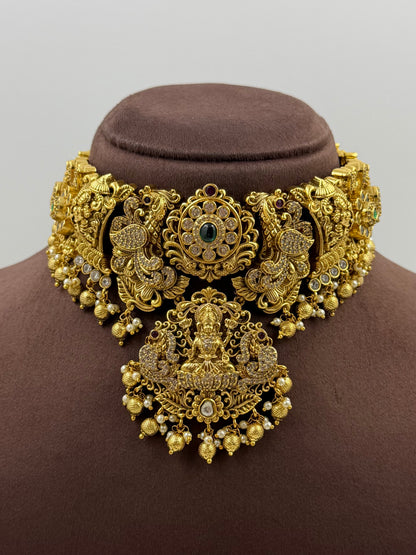 Vamika South Temple Choker Necklace Set
