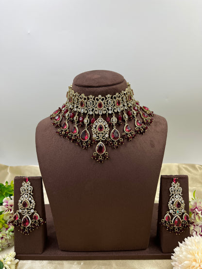 Soveria Victorian Heavy Chokar Necklace