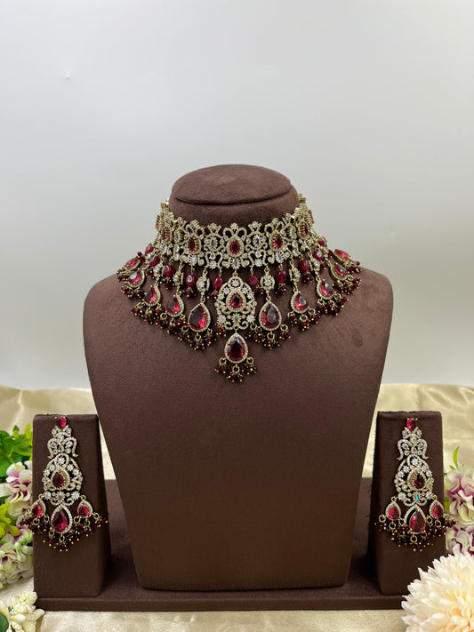 Soveria Victorian Heavy Chokar Necklace