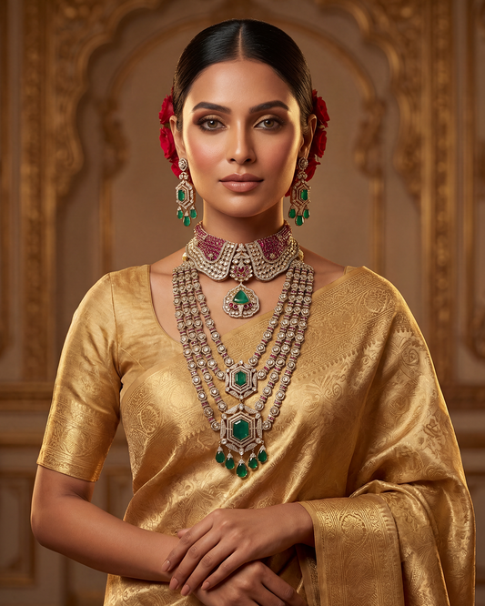 Pooja Jaipuri Premium Combo Set