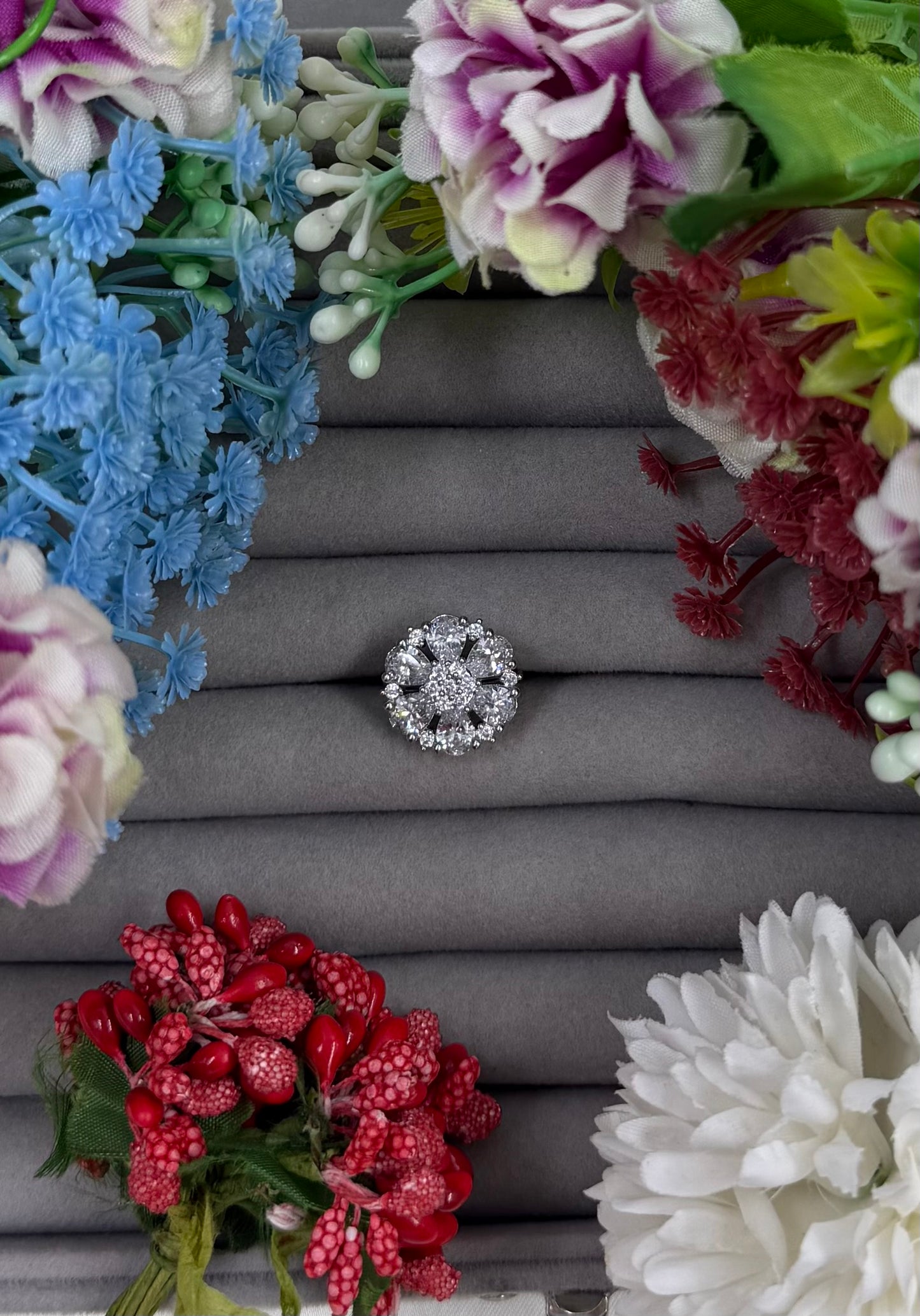 Julia American Diamond Ring (Adjustable)