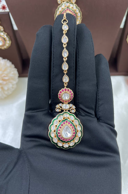 Inaya Moissanite Kundan Necklace