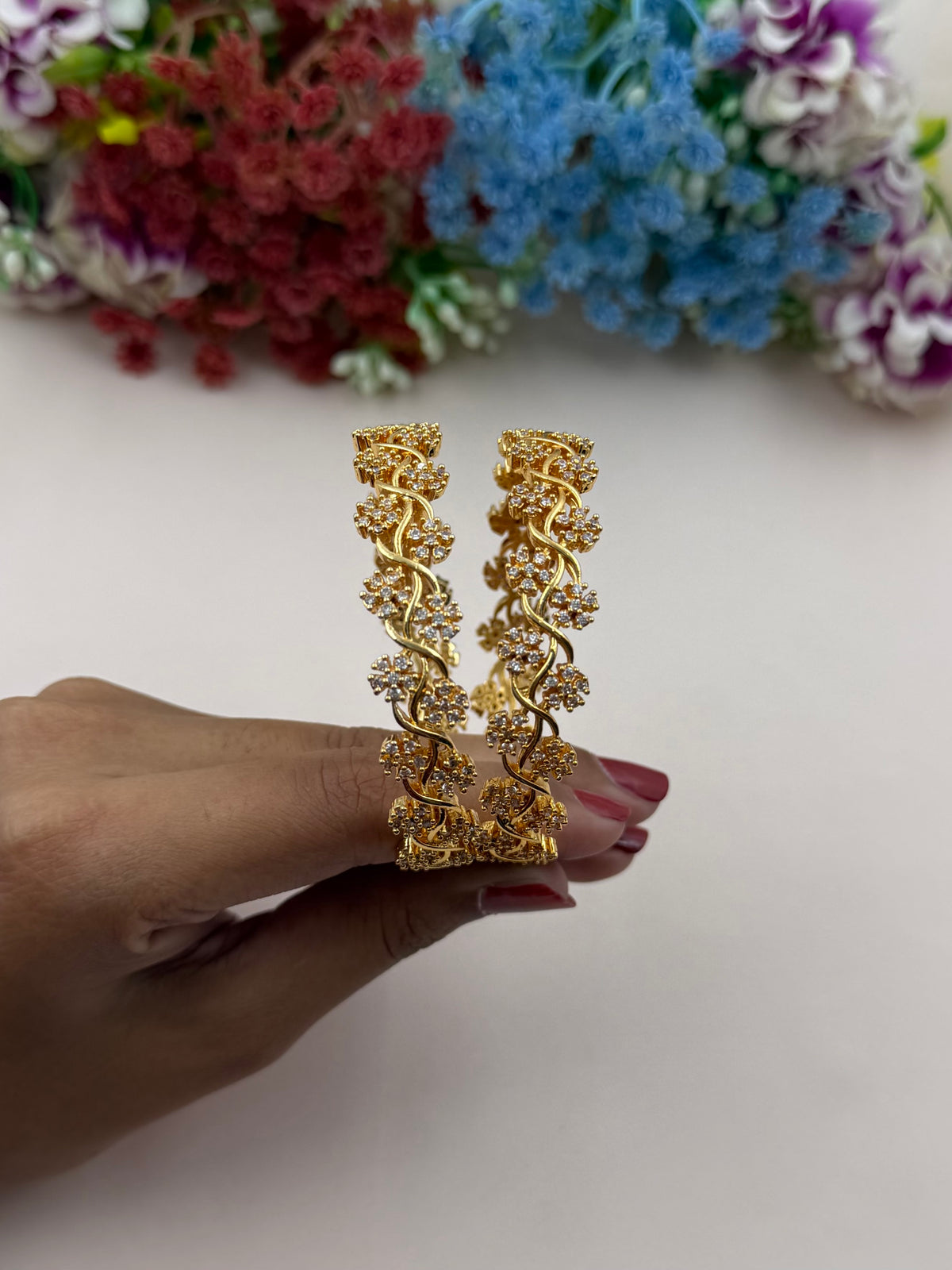 Nikita Premium Golden Bangles
