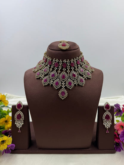 Swara Ad Victorian Choker Necklace Set