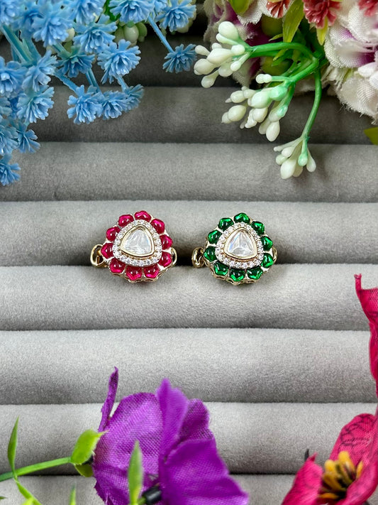 Prerna Moissanite Ring (Adjustable)