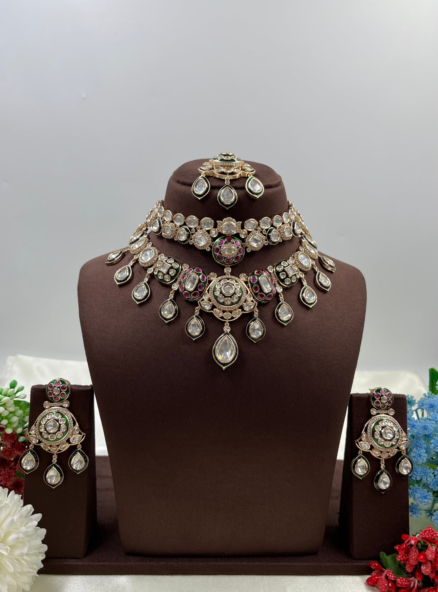 Razia Moissanite Semi Bridal Set