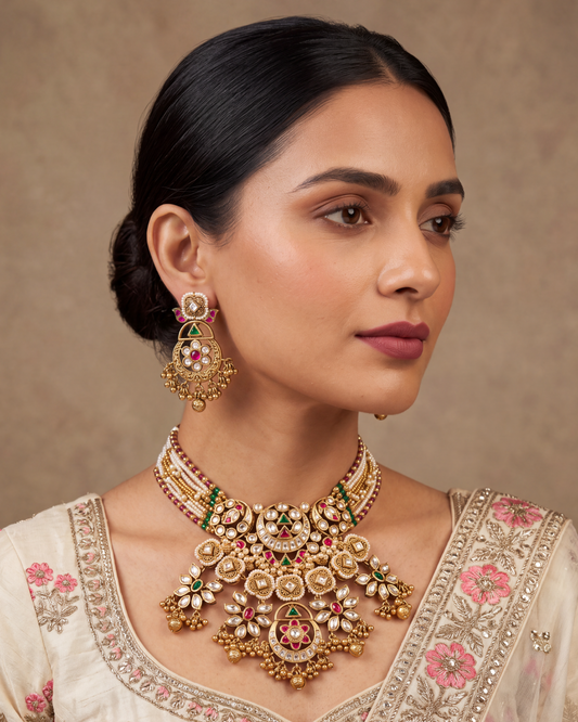 Dipali Pachi Kundan Choker Set