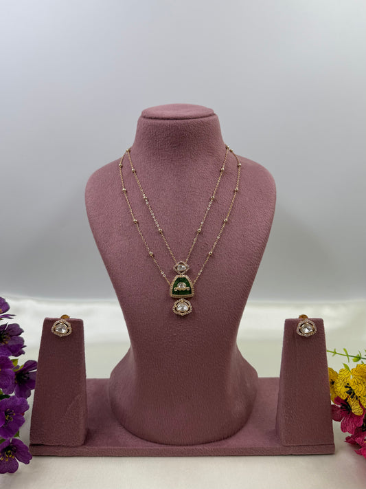 Mamta Moissanite Chain Pendant