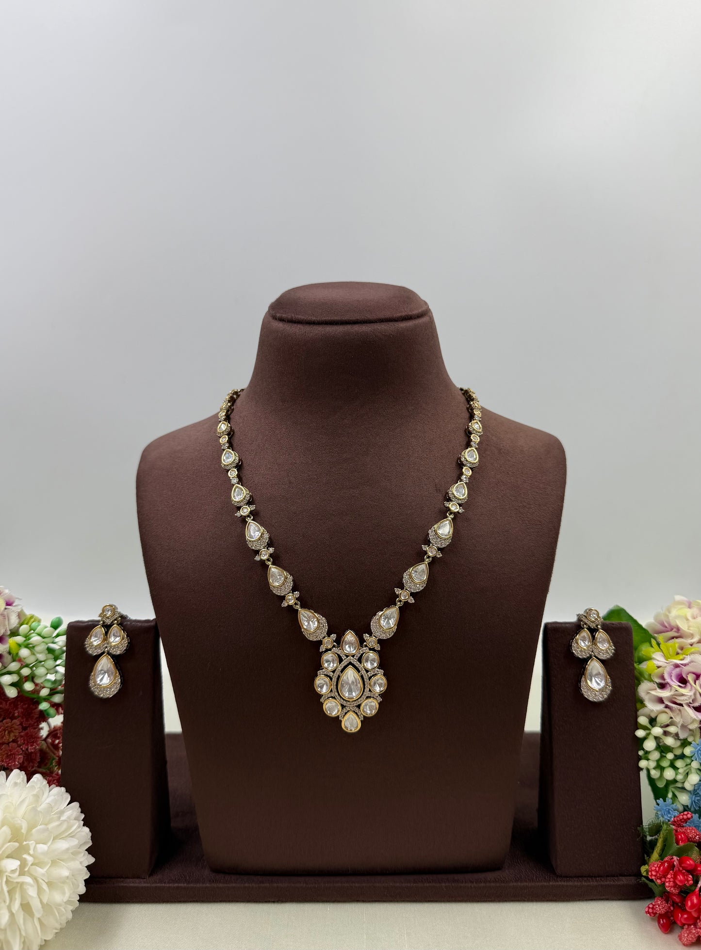 Chitra Victorian Moissanite Delicate Necklace