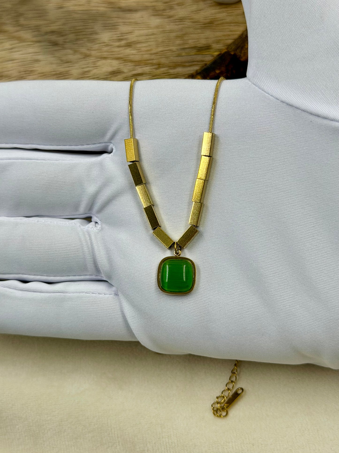 Geometric Bar Gold Chain