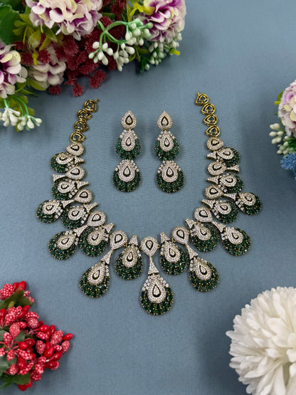 Vinita Victorian American Diamond Necklace