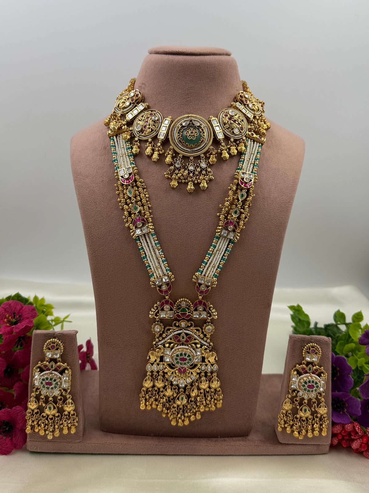 Aparna Heritage Chorski Combo Necklace Set