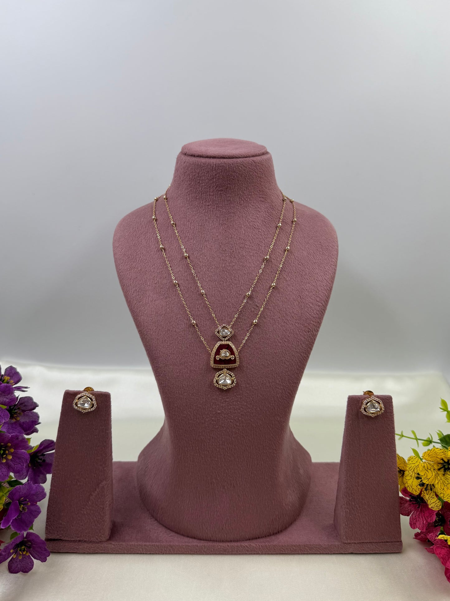 Mamta Moissanite Chain Pendant