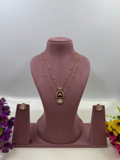 Mamta Moissanite Chain Pendant