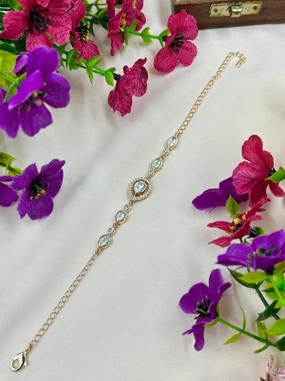 Ruhani Moissanite Bracelet (Adjustable)