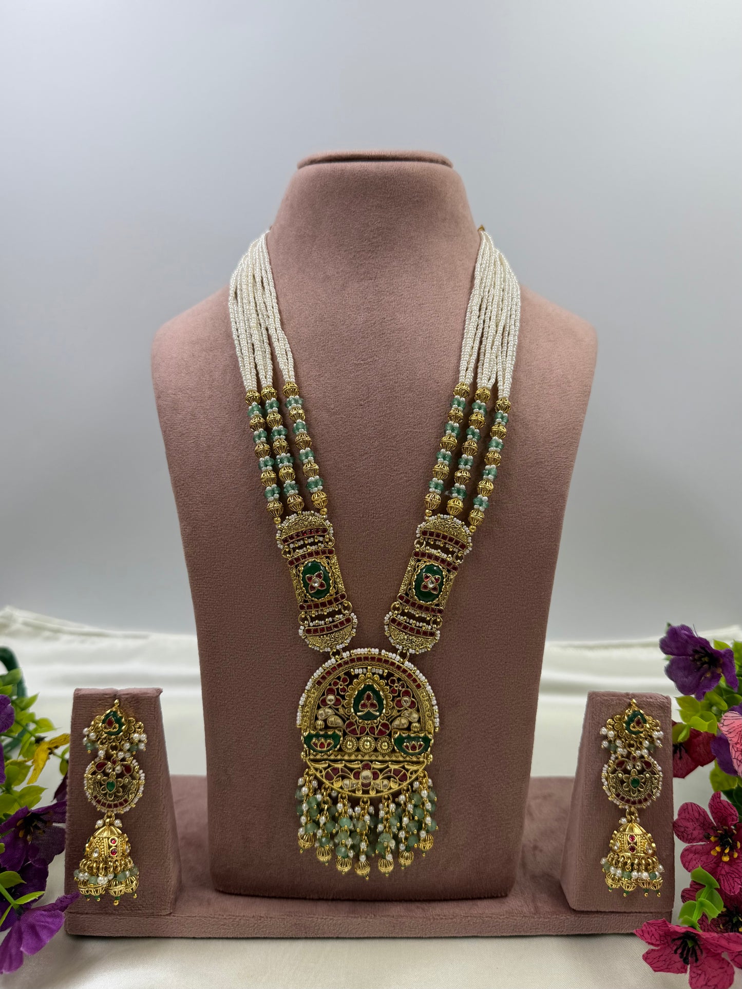 Supriya Pachi Kundan Heritage Long Necklace Set