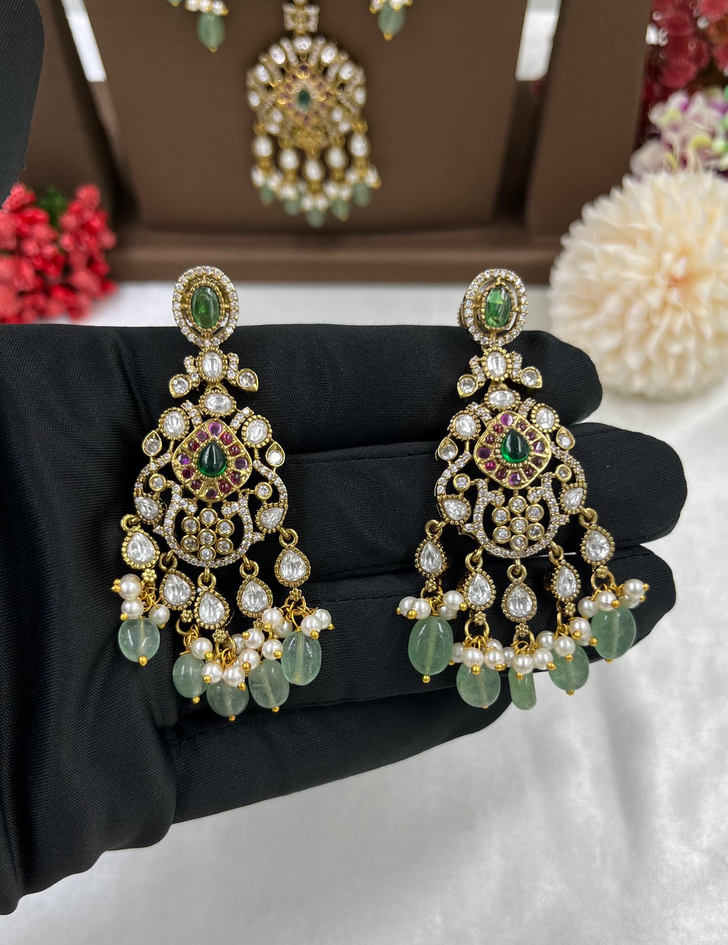 Diya Premium Victorian Long Necklace
