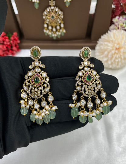 Diya Premium Victorian Long Necklace