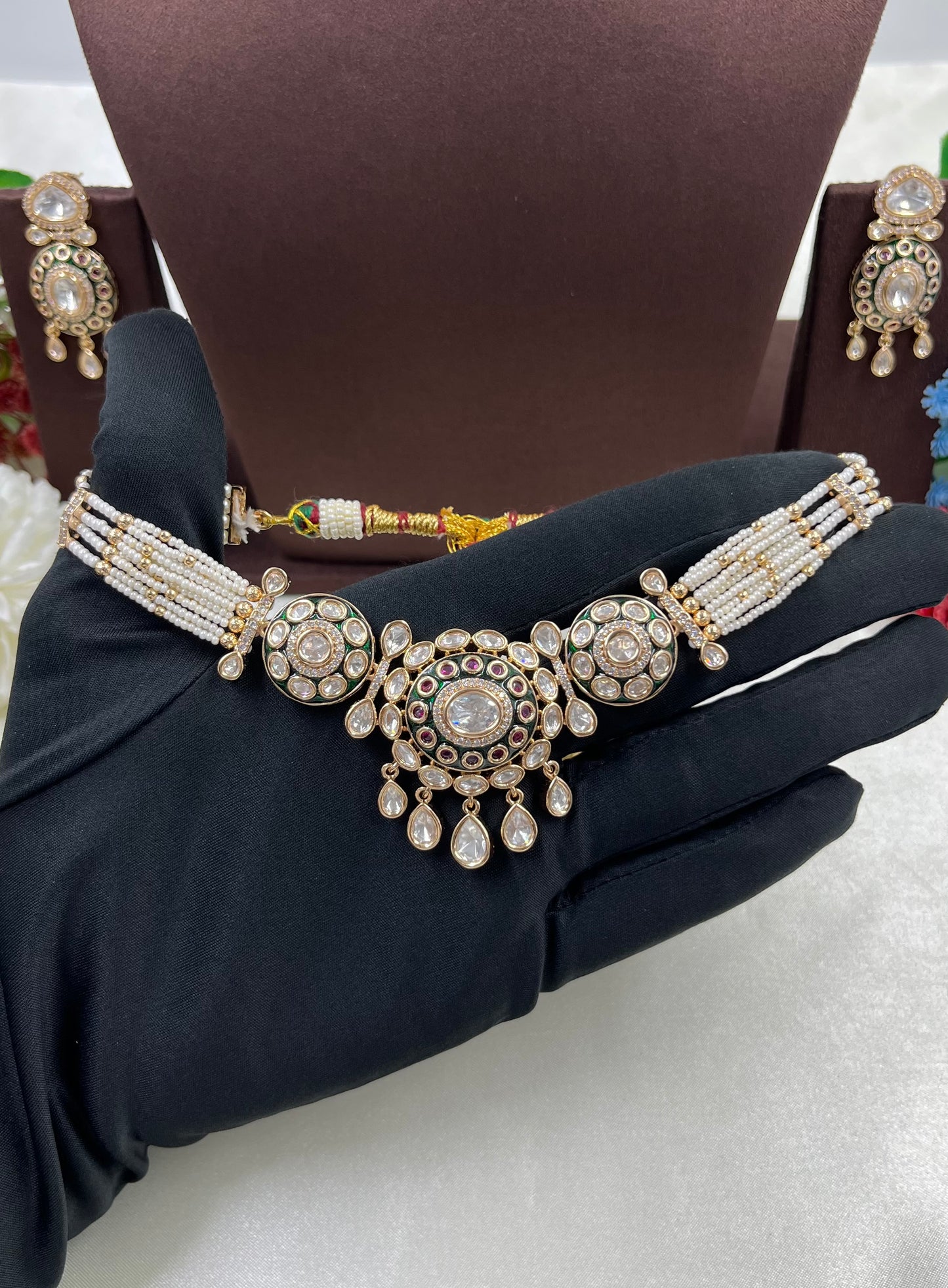 Mitali Moissanite Choker Necklace