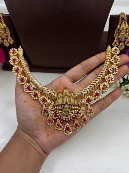 Pallavi South Temple Necklace Set