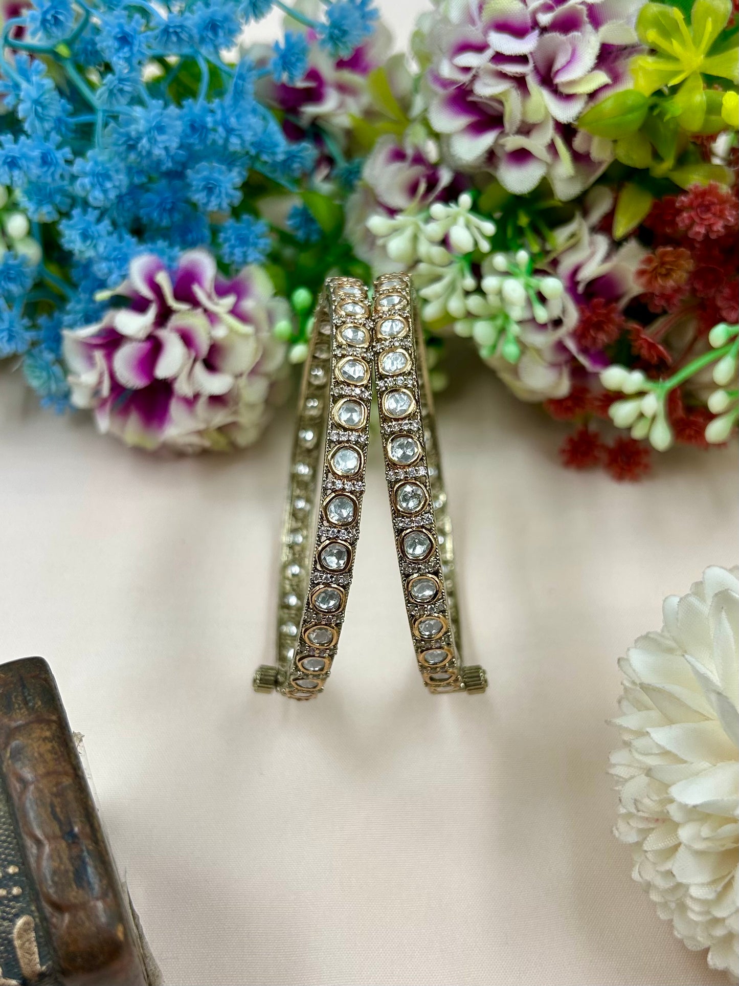 Rohika Premium Moissanite Bangles (Openable)
