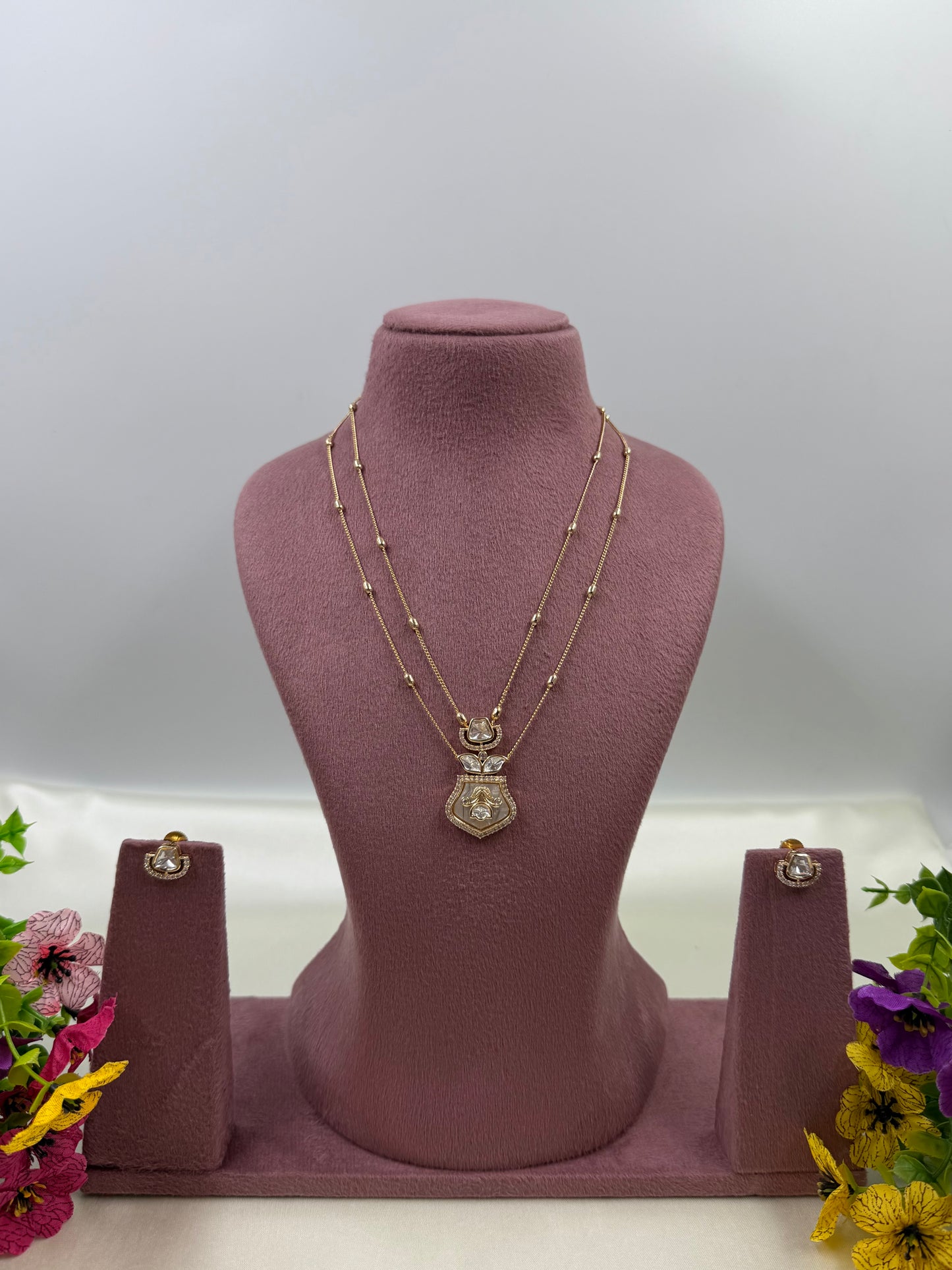 Shivani Moissanite Chain Pendant