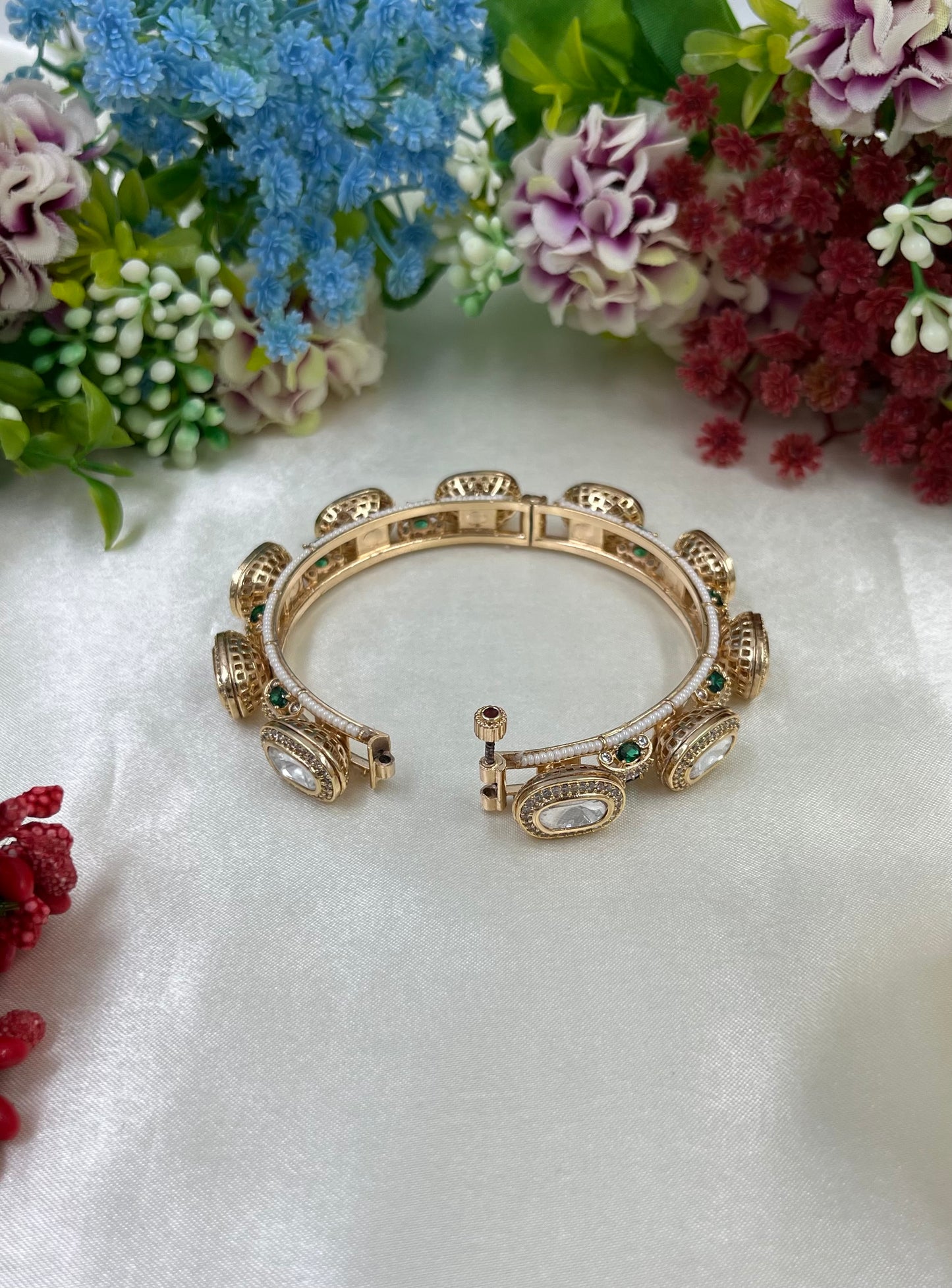 Malhara Premium Moissanite Bangles [Openable]