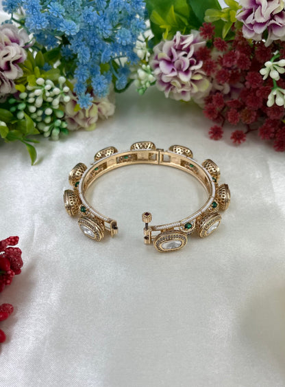 Malhara Premium Moissanite Bangles [Openable]