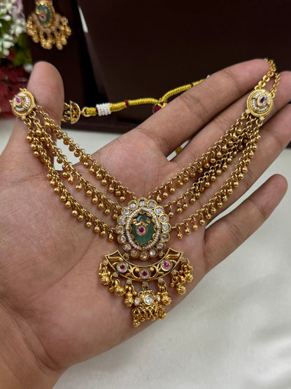 Vamika Chorski Three Layer Necklace Set
