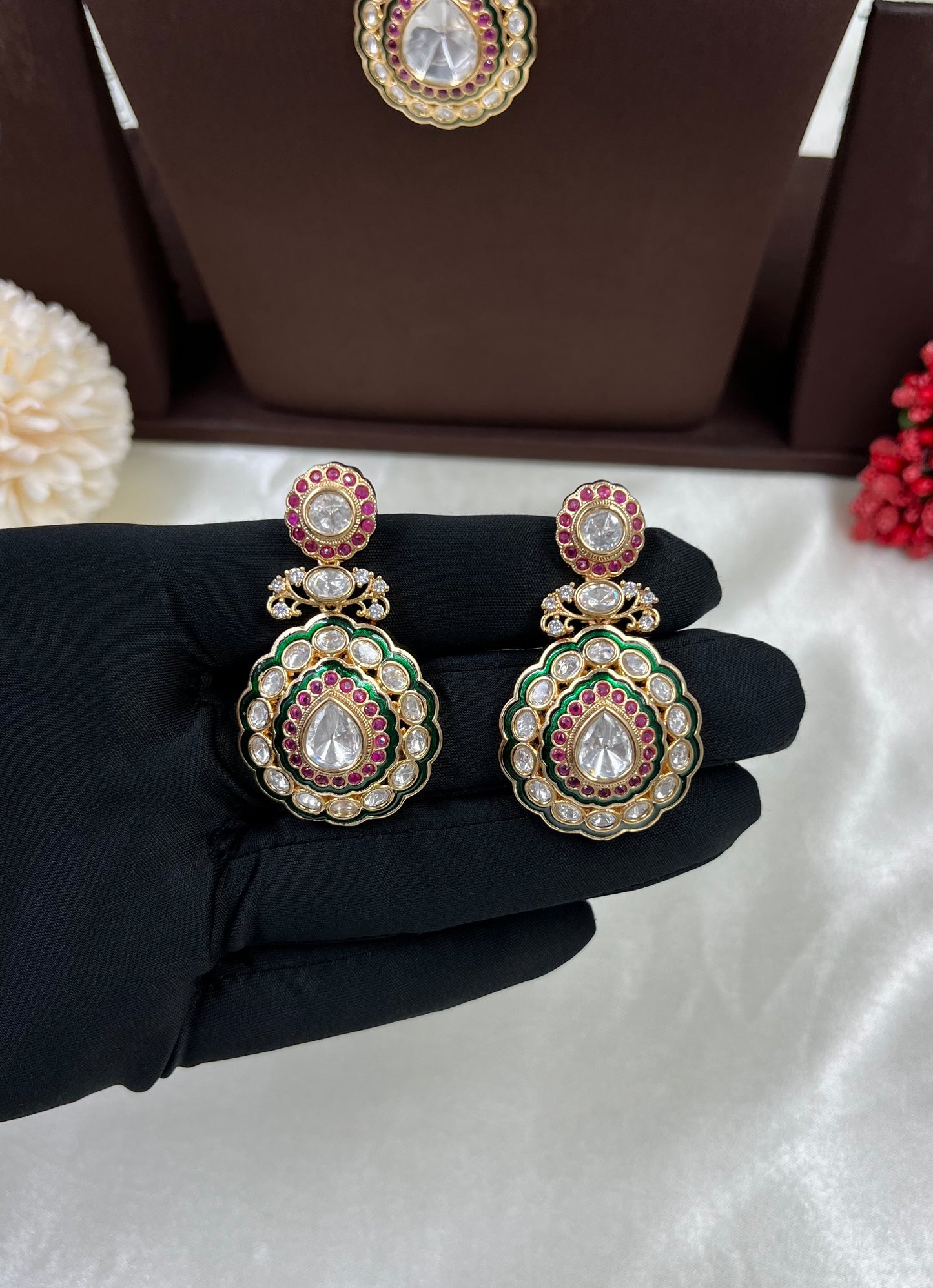 Inaya Moissanite Kundan Necklace