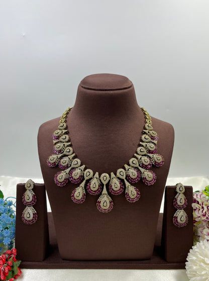 Vinita Victorian American Diamond Necklace
