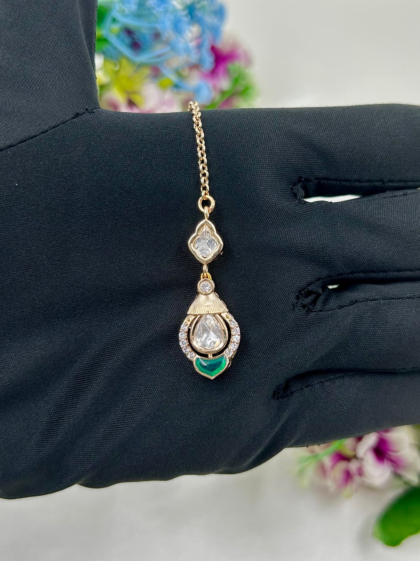 Disha Moissanite Mang Tika