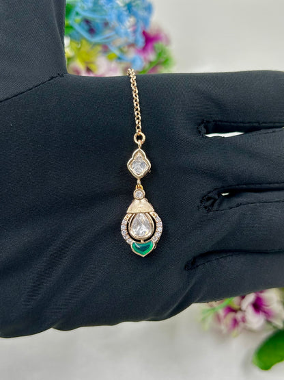 Disha Moissanite Mang Tika