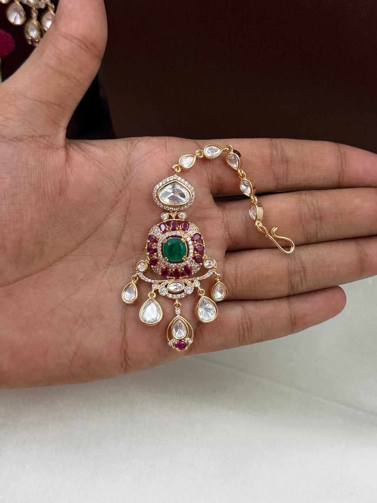Devika Premium Moissanite Choker Set