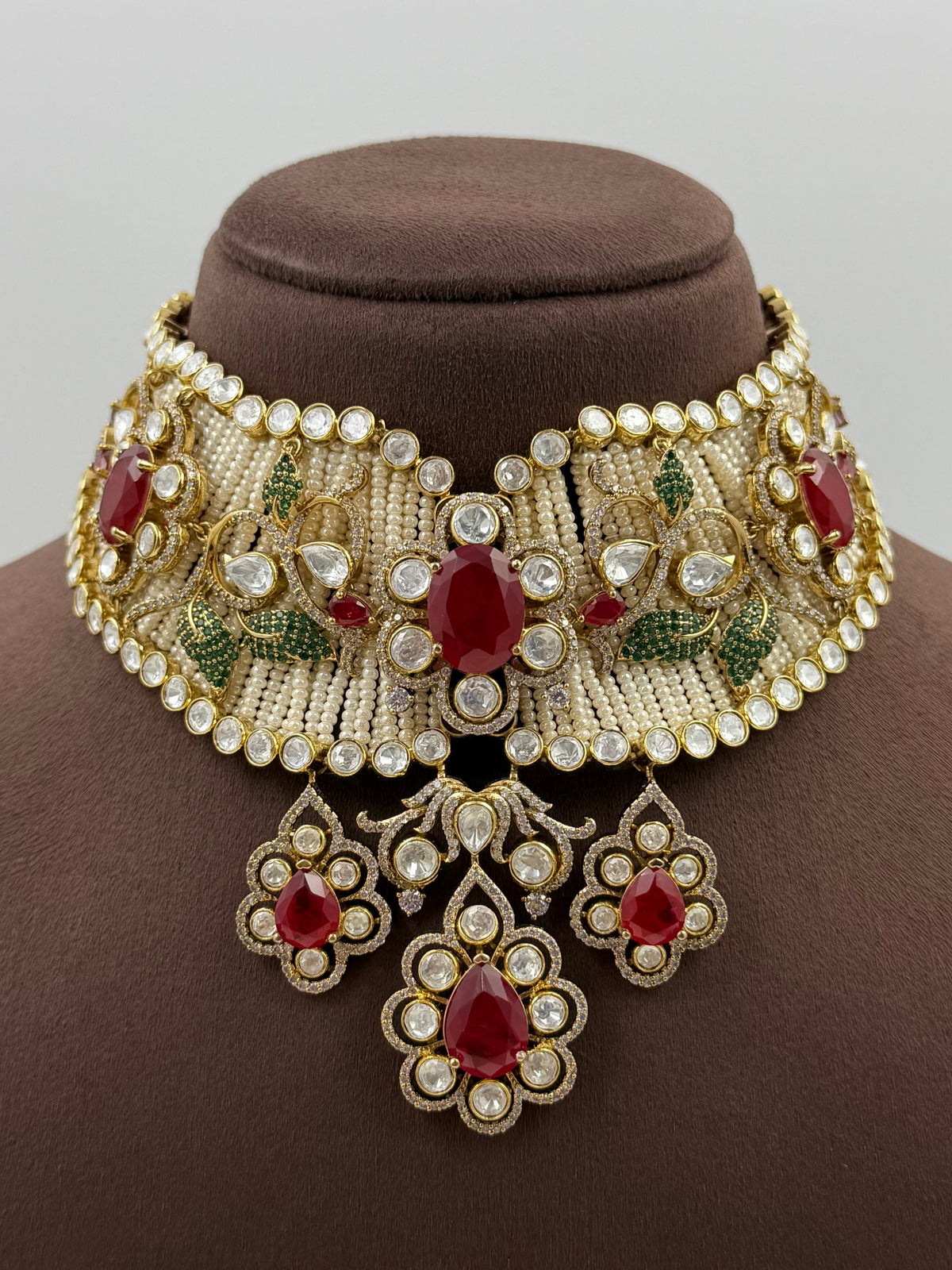 Rajlaxmi Kundan Choker Necklace Set