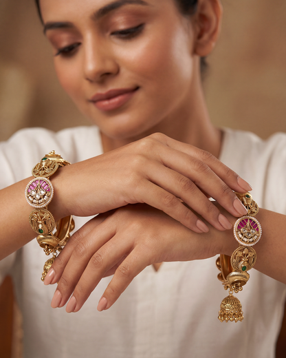 Ayushi Heritage Jhumka Bangles