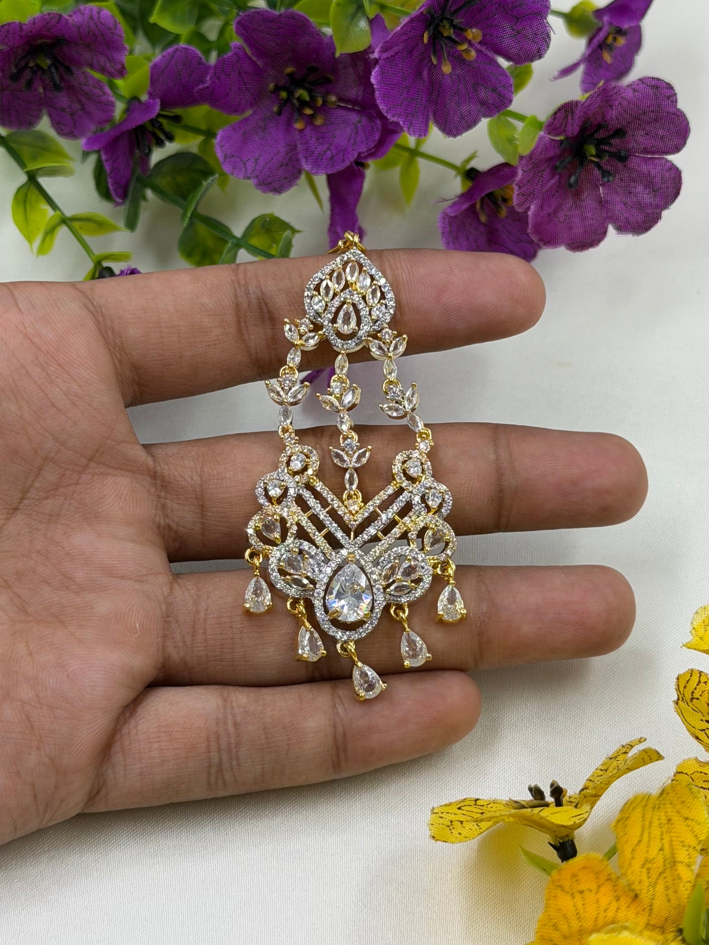 Anita American Diamond Two Tone Passa