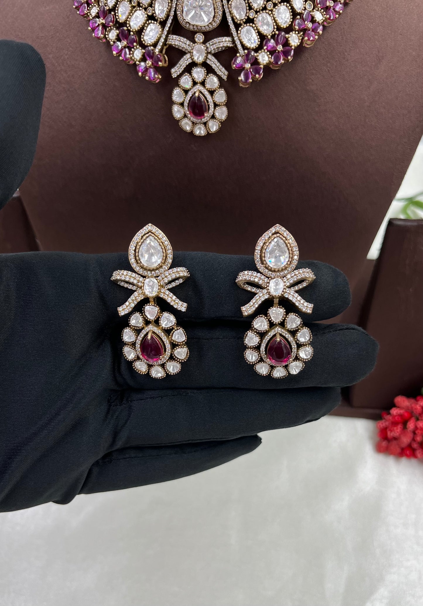 Padmini Premium Moissanite Kundan Choker