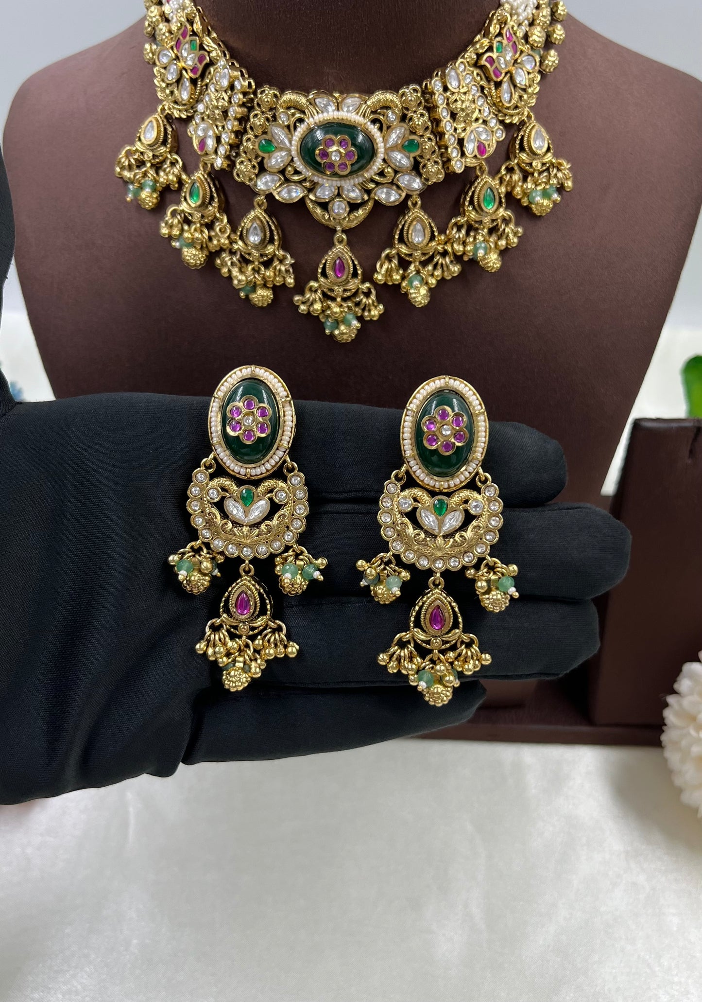 Aalia Heritage Antique Gold Necklace