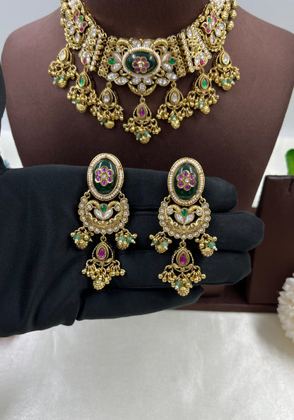 Aalia Heritage Antique Gold Necklace