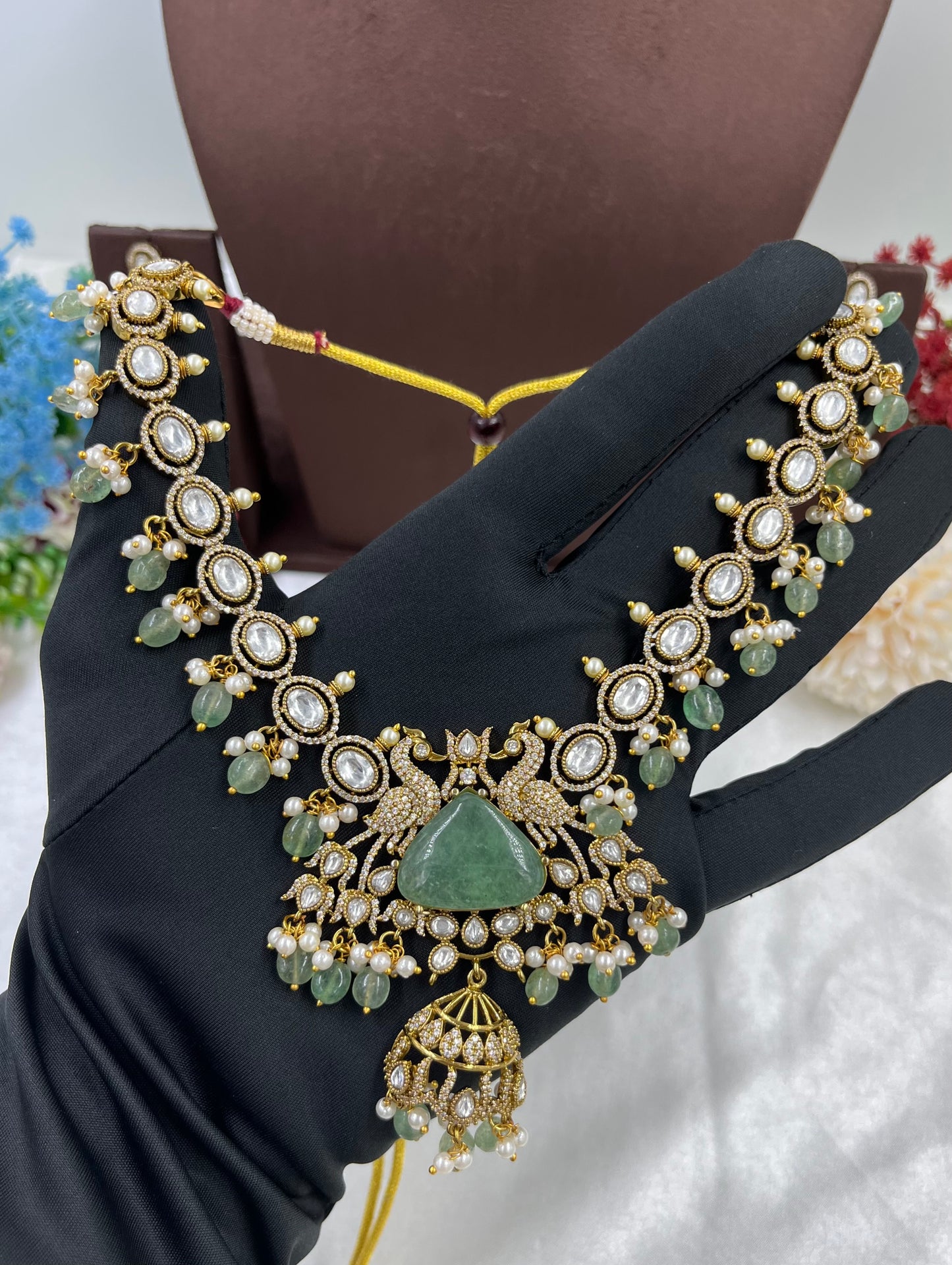 Alankara Granite Victorian Necklace