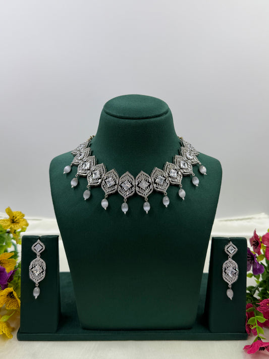 Vrishti American Diamond Necklace