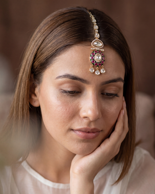 Leela Moissanite Mang Tika